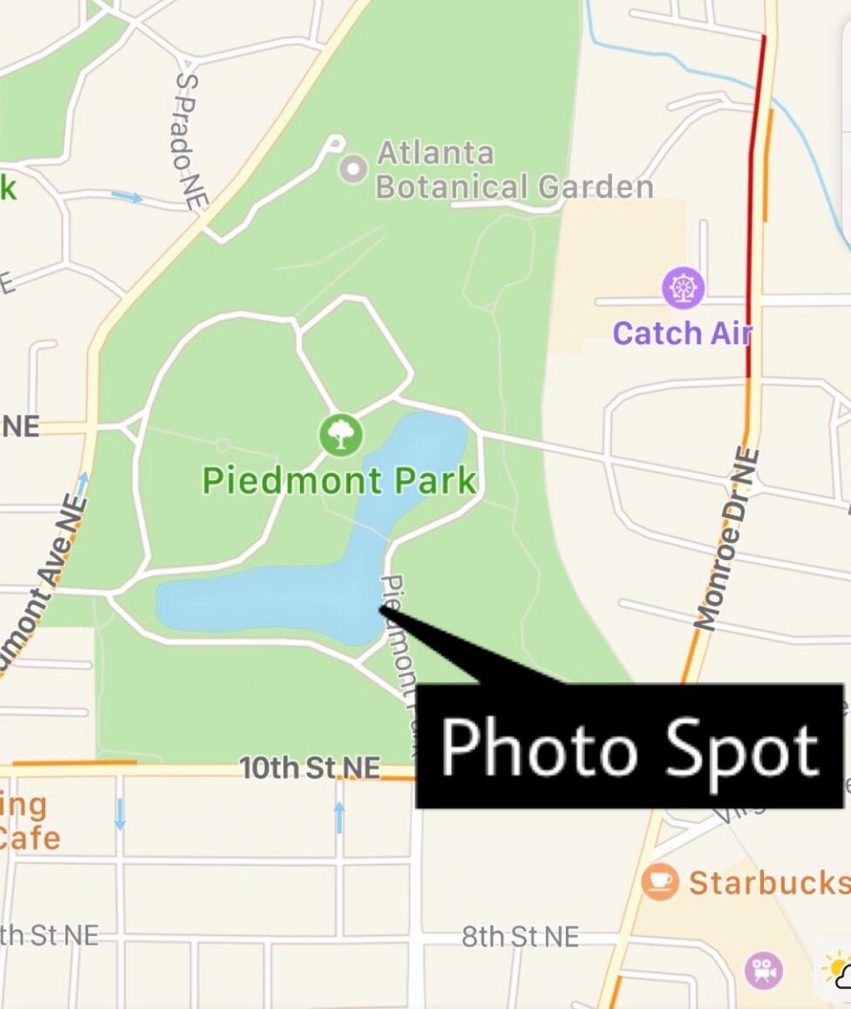 El Piedmont park mapa