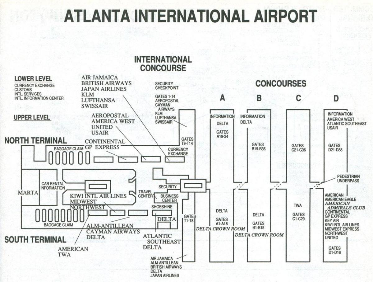 mapa de atl aeropuerto