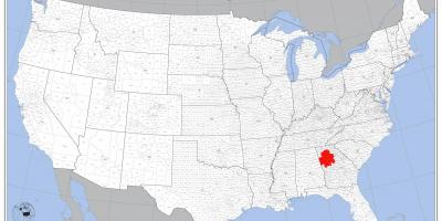 Atlanta sobre nosotros mapa
