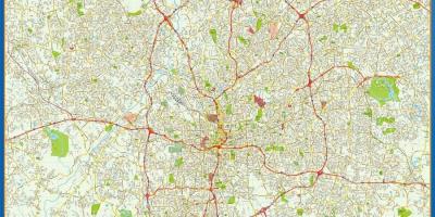 Mapa de calle de Atlanta