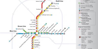 MARTA mapa del metro