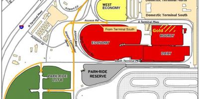 Atlanta Hartsfield aparcamiento en el aeropuerto mapa