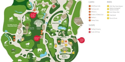 Mapa de el zoológico de Atlanta